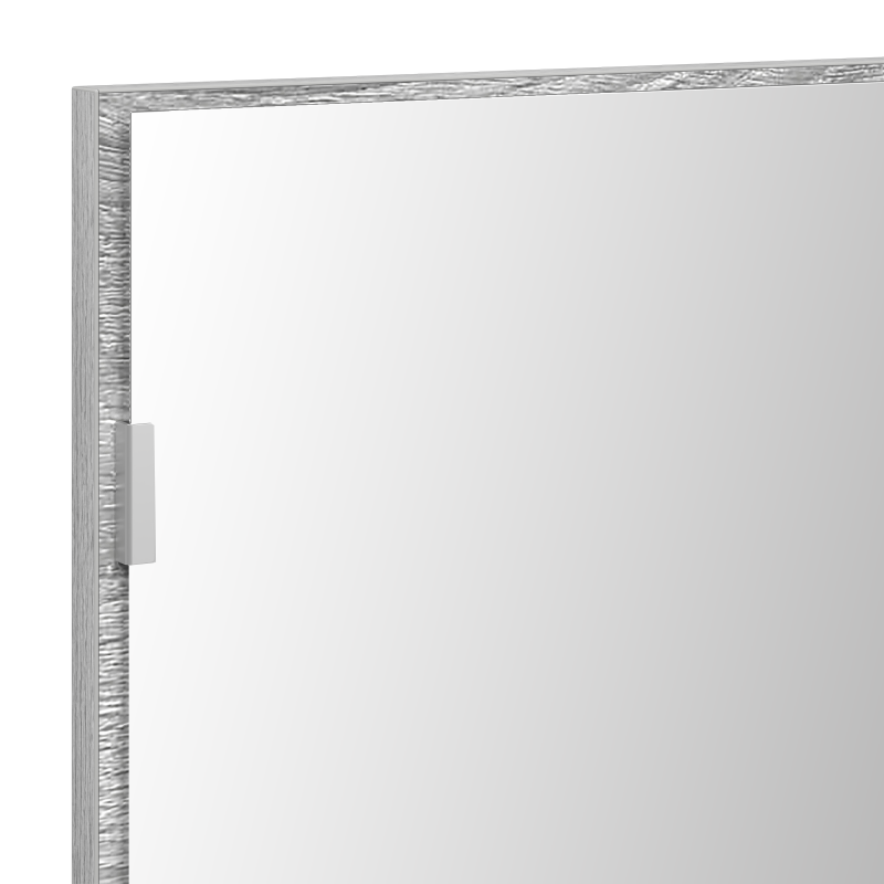 Badezimmer-Spiegelschrank mit LED Licht Grau Sonoma 80x37 cm