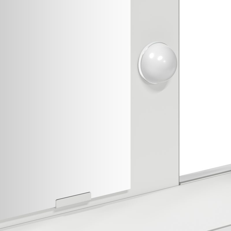 Schminktisch mit LED-Lichtern Weiß 100x41x140 cm