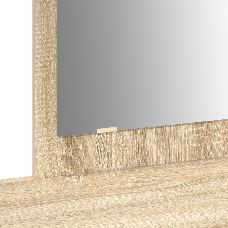 Wandhängender Schminktisch Sonoma Eiche 100x40x70 cm