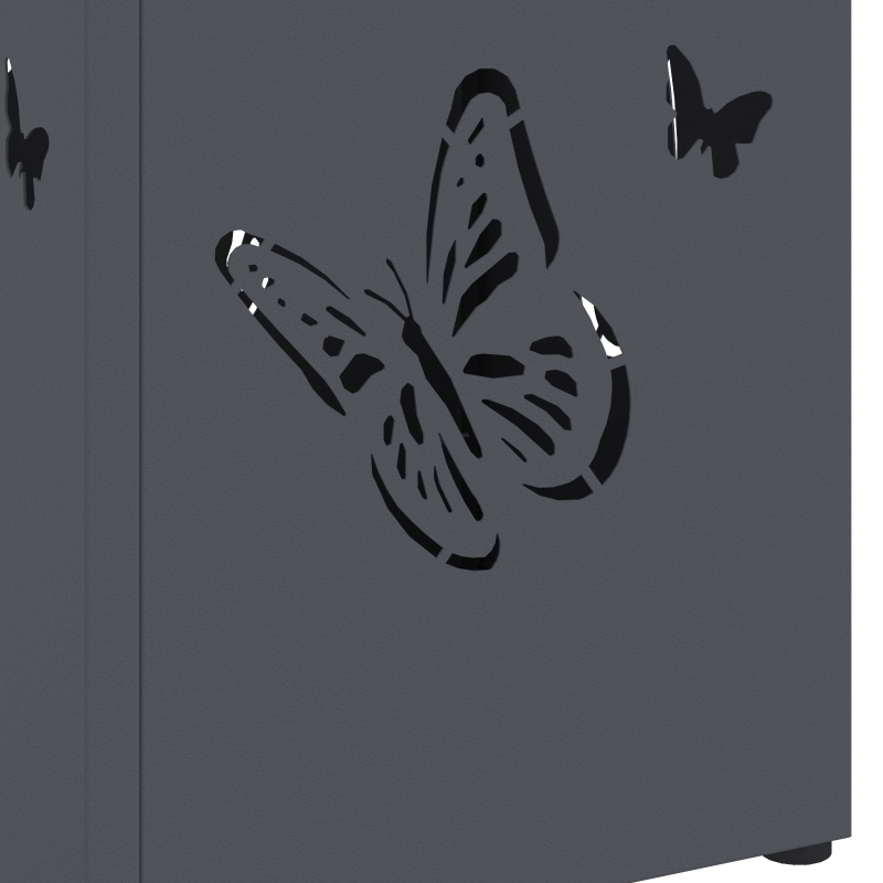 Schiebetür mit Zubehörset ORKDALWeiß Massivholz & Glas