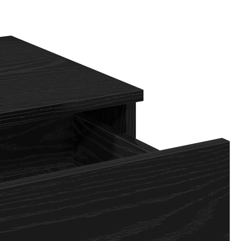 Schminktisch mit LED Schwarze Eiche 100x40x120 cm