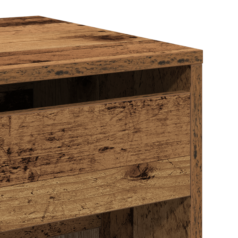 Schminktisch mit Spiegel Altes Holz Holzwerkstoff