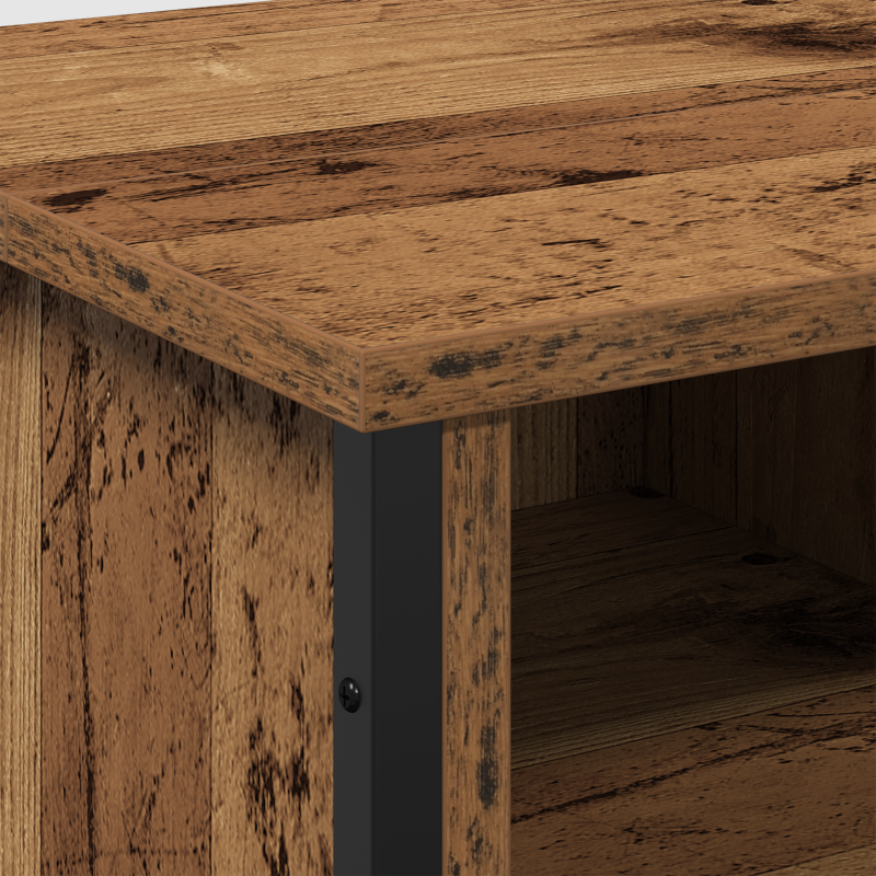 Waschbeckenschrank Altes Holz 91x35x60 cm Holzwerkstoff