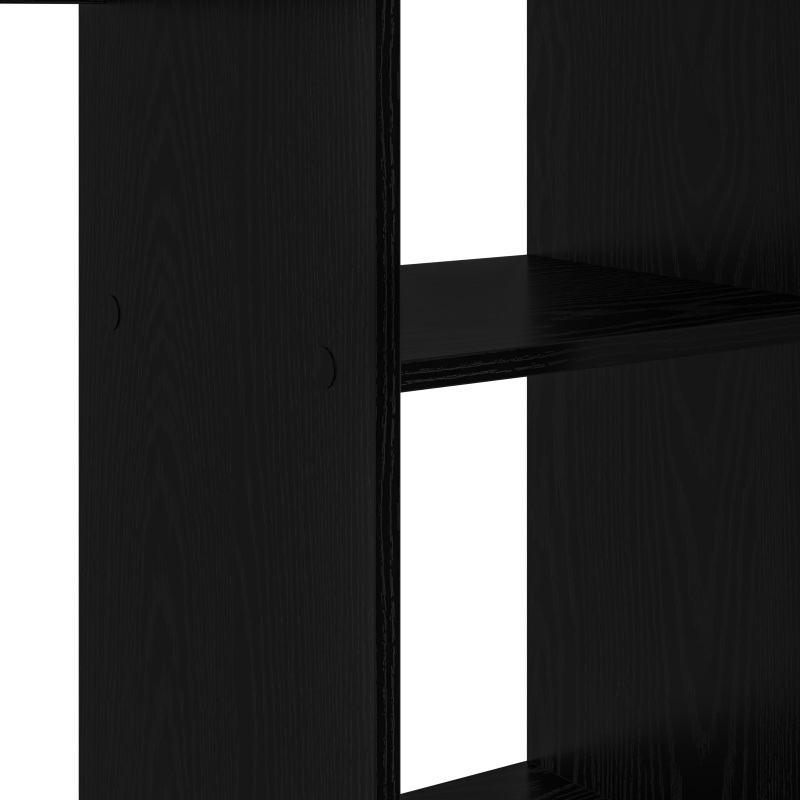 Eckschreibtisch aus schwarzem Eichenholz Schwarze Eiche Holzwerkstoff