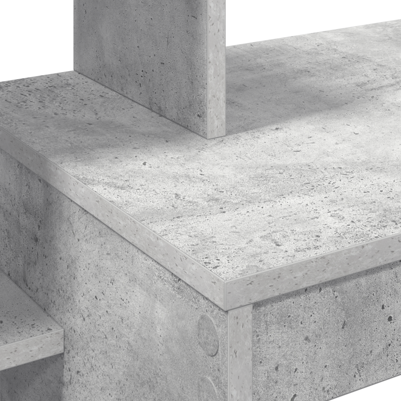 Schreibtisch Grau-betoniert Laminat, Holzwerkstoff Standard