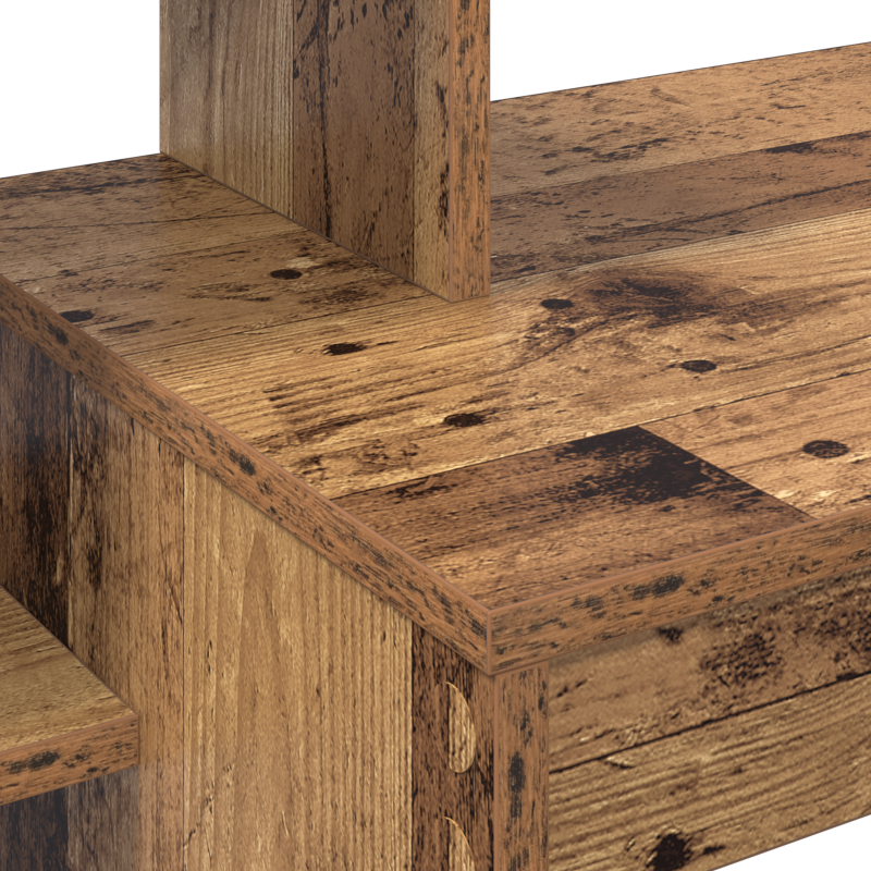 Computertisch Altholz Holzwerkstoff Mittel Computertisch