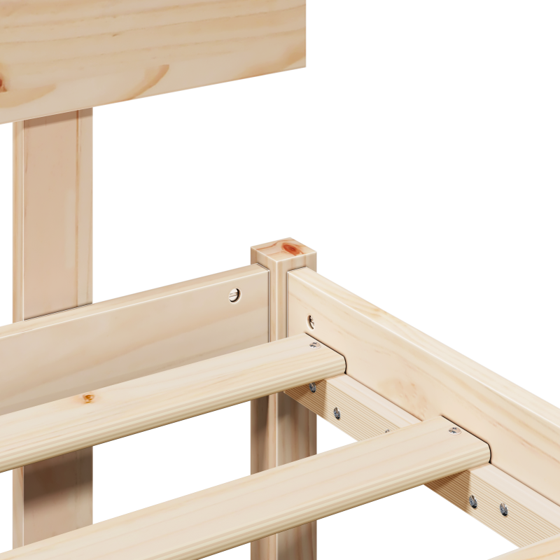 Schiebetür mit Zubehör Set Weiß 83x202 cm Massivholz Kiefer