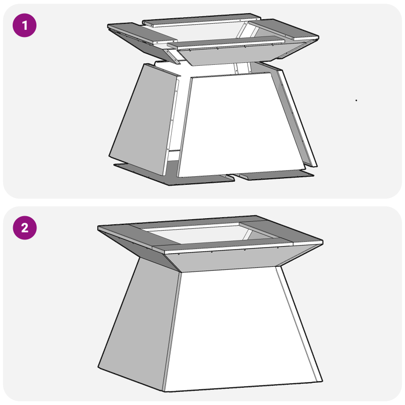 Feuerstelle 48x48x40 cm Wetterstahl