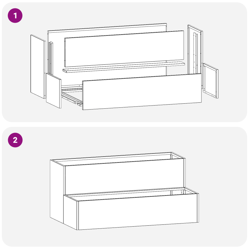 Gartenpflanzer 2-Tier 100x60x45 cm Olivgrün Stahl