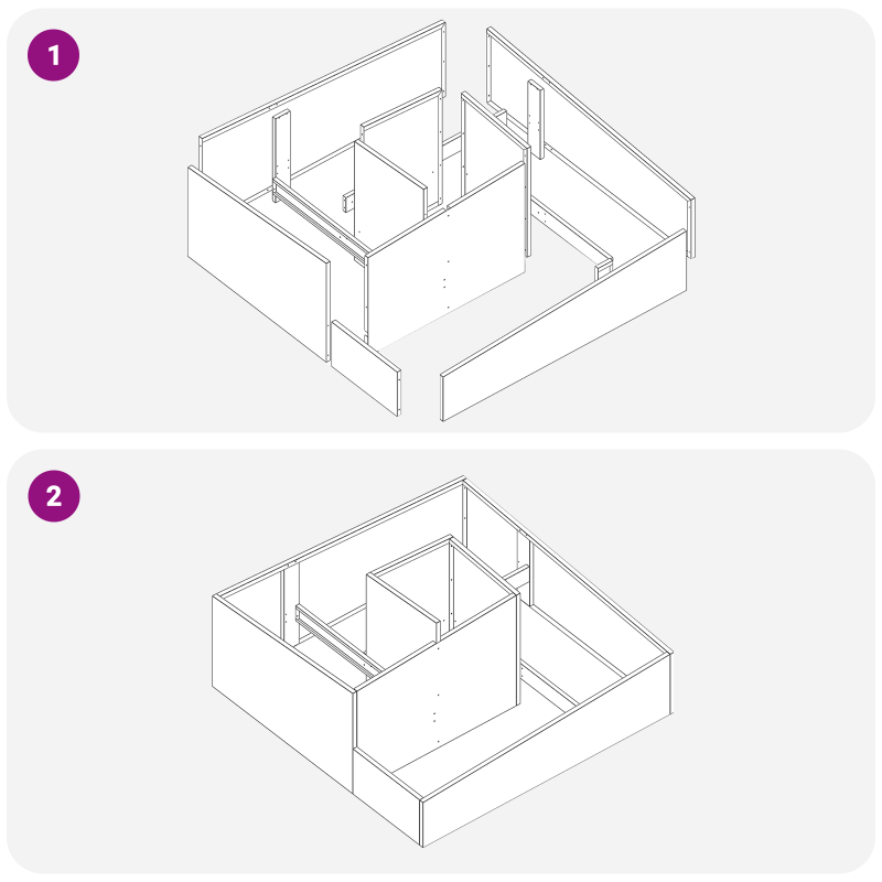Schiebetür mit Hardware-Set ORKDALWeiß 83x202 cm