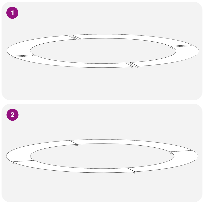 4-teiliges Badezimmermöbelset Altholz Ingenieured Holz