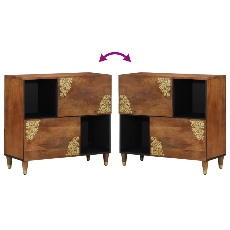 Medienlagerungsschränke & Regale Honigbraun Massivholz Mittel