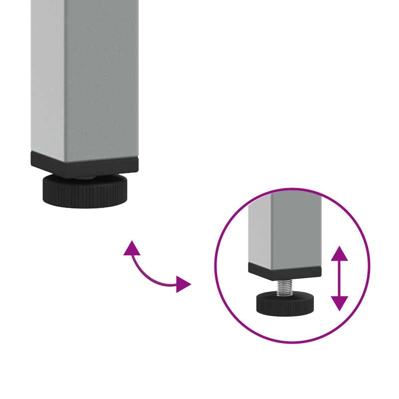 Werkbank Schwarz 50x55x85 cm Stahl