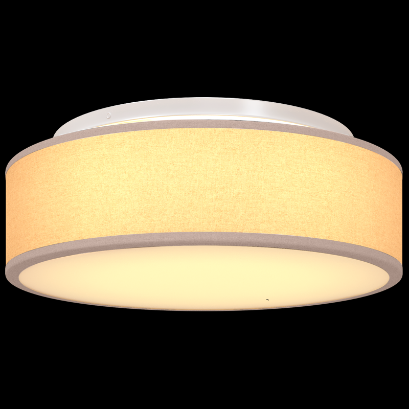 Deckenleuchten Flush Mount Taupe Ø 38 cm Stoff E27