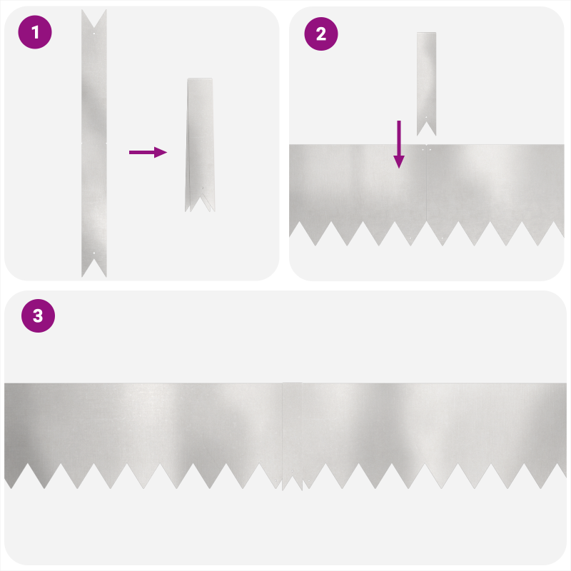 Rasenbegrenzungen 30 Stk 100x0,5x20 cm Edelstahl