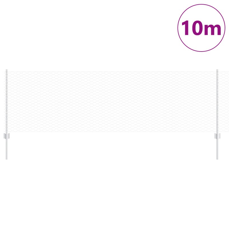 Zaunpfosten 5 Stück U-Channel 80 cm Verzinkter Stahl