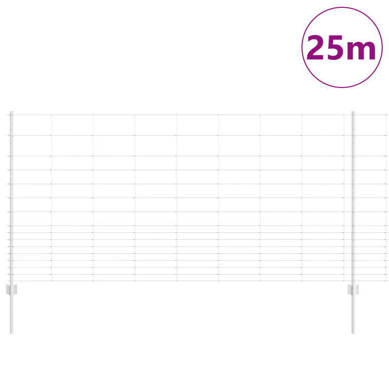 Zaunpfosten 22 Stück U-Kanal 120 cm Feuerverzinkter Stahl