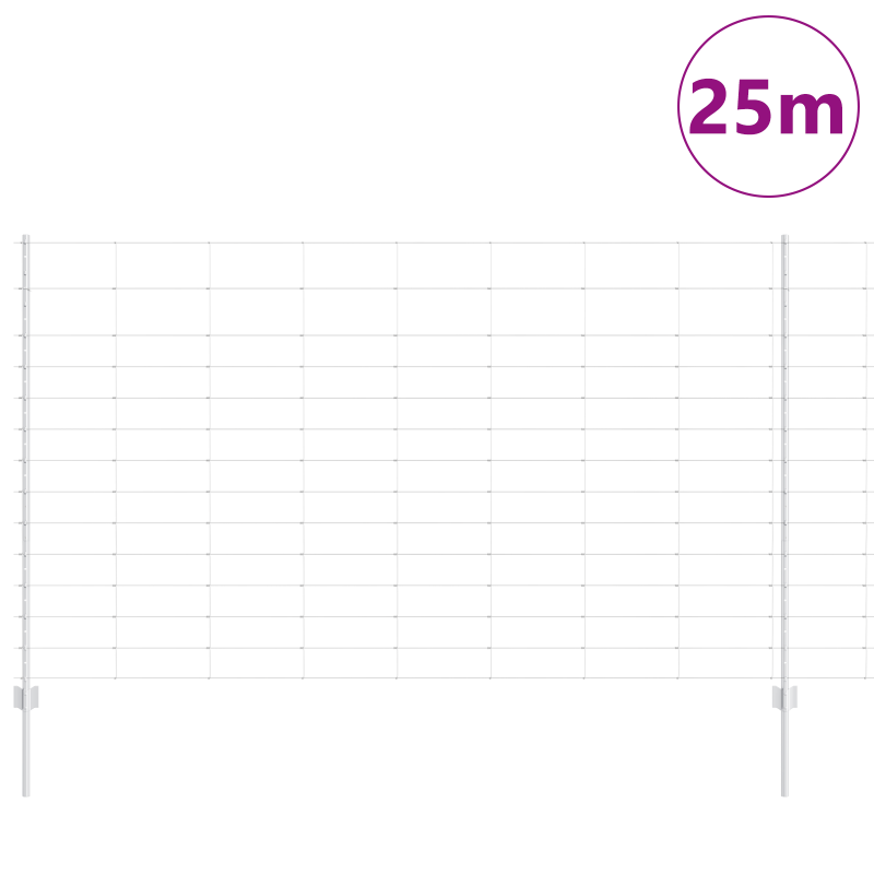 Zaunpfähle 22 Stück U-Kanal 140 cm feuerverzinkter Stahl