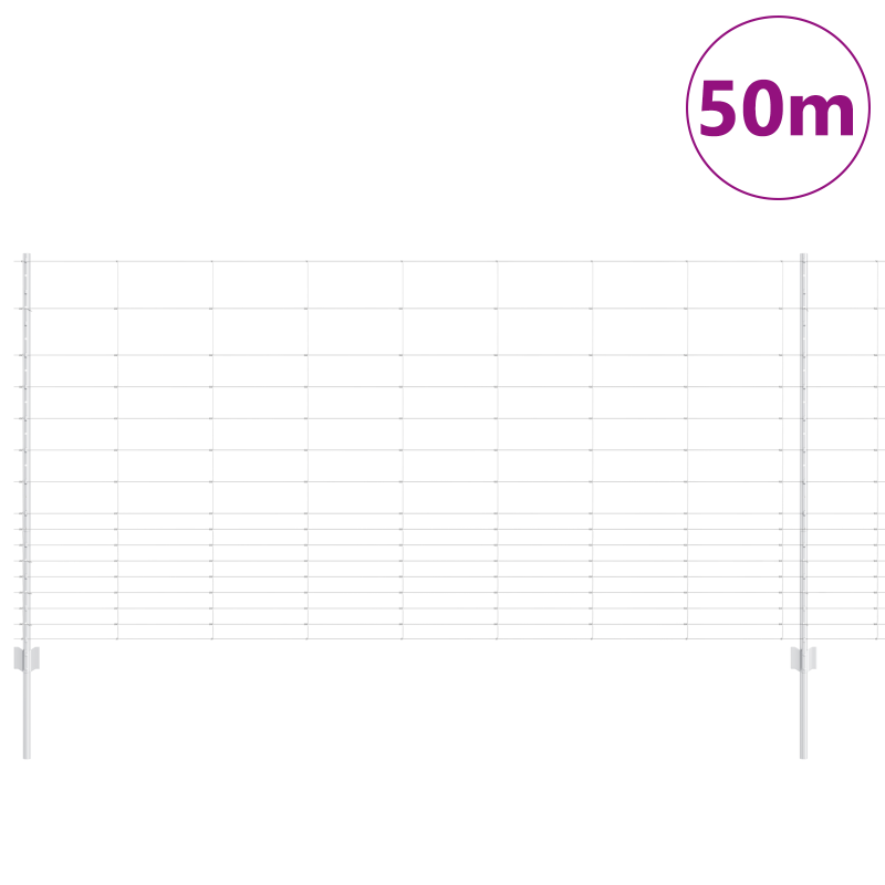 Zaunpfosten 22 Stück U-Channel 120 cm Verzinkter Stahl