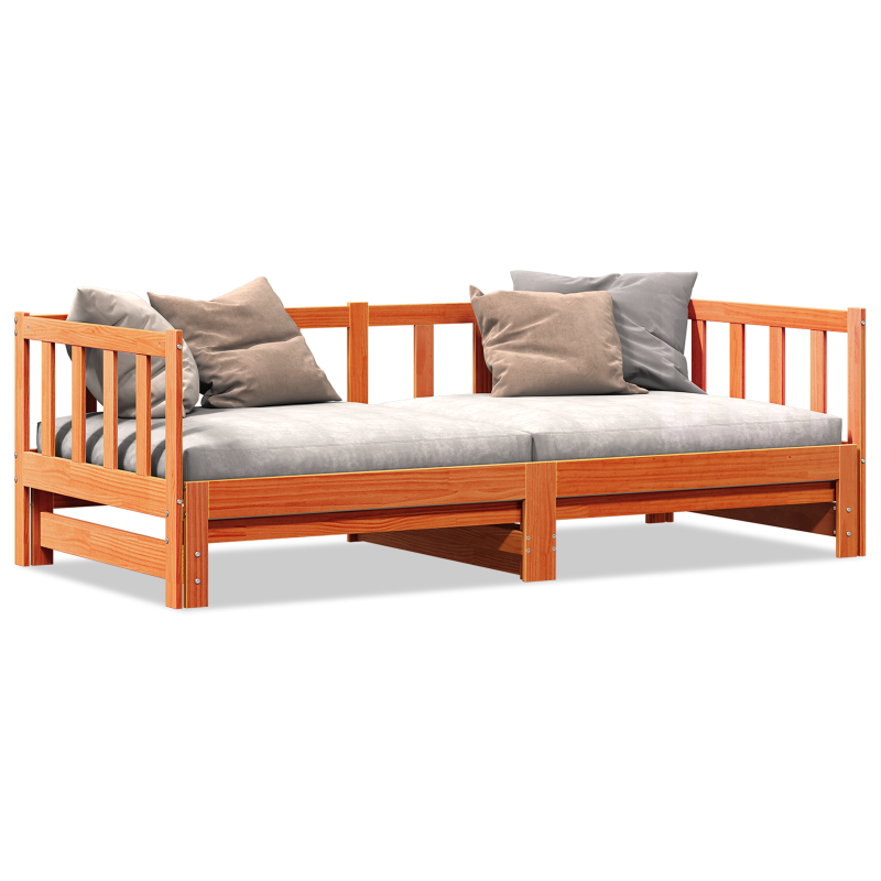 5-teiliges Garten Sofa Set mit Kissen braun Poly Rattan