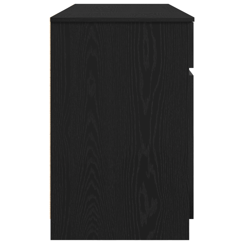 Schreibtisch Schwarz Eiche 140x49x76 cm Holzwerkstoff