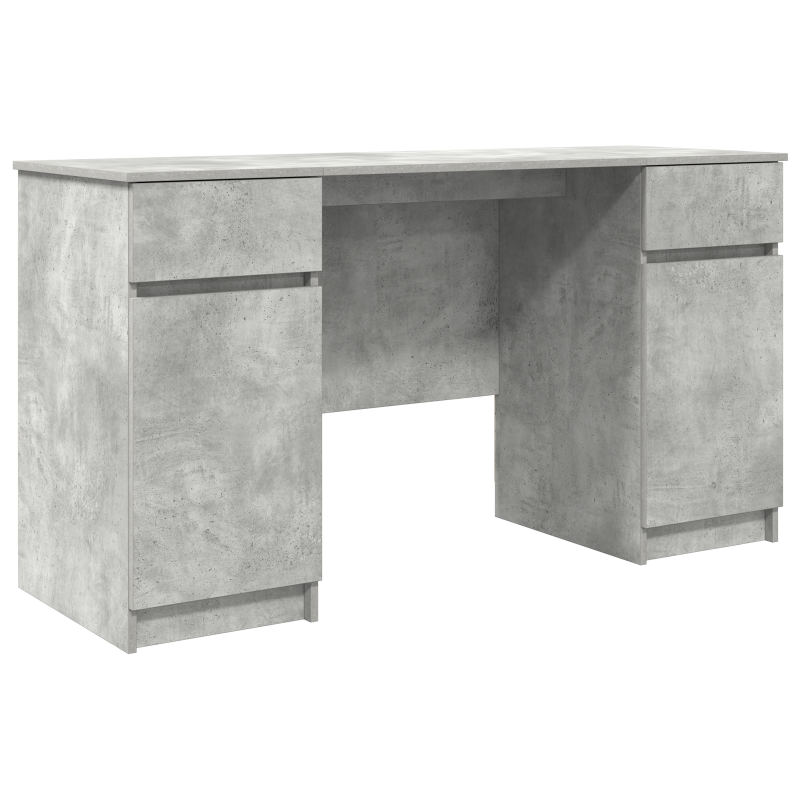 Schreibtisch Beton Grau 140x49x76 cm Holzwerkstoff