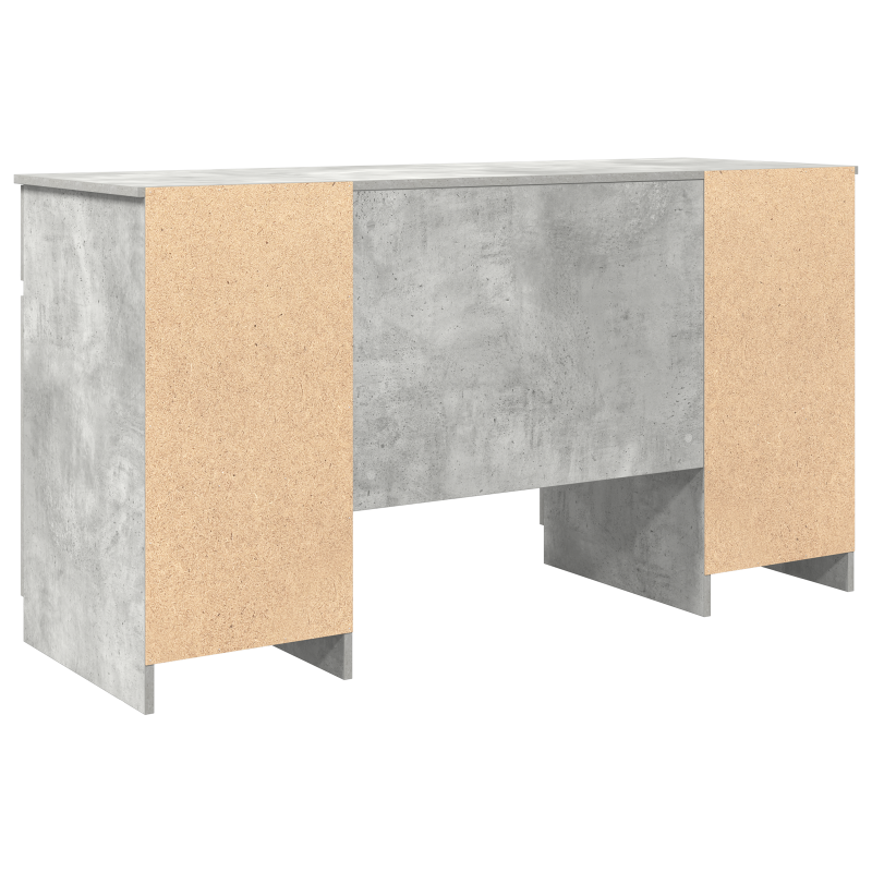 Schreibtisch Beton Grau 140x49x76 cm Holzwerkstoff