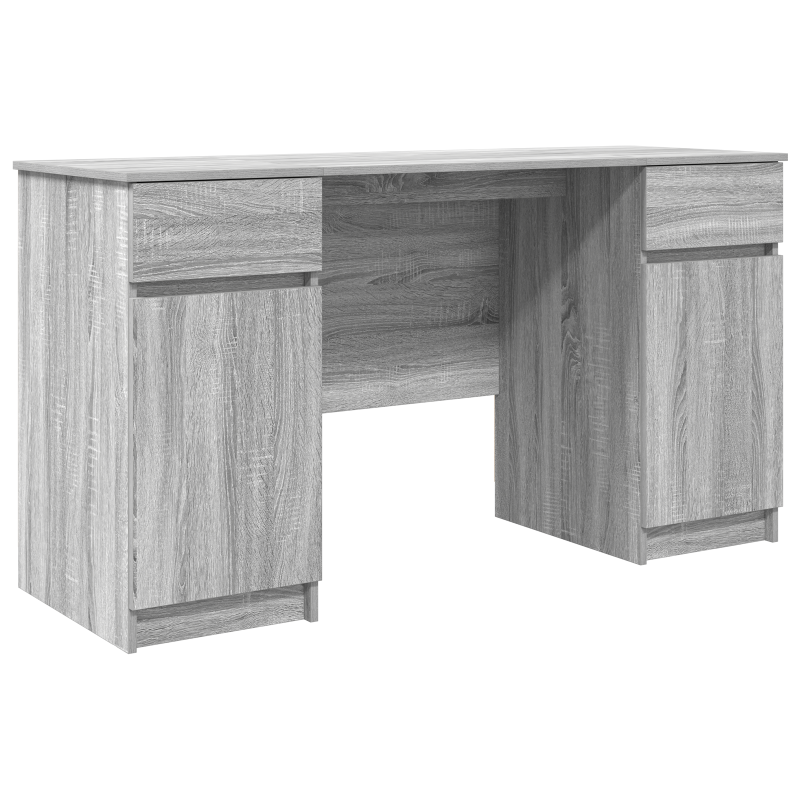 Schreibtisch Grau Sonoma 140x49x76 cm Holzwerkstoff