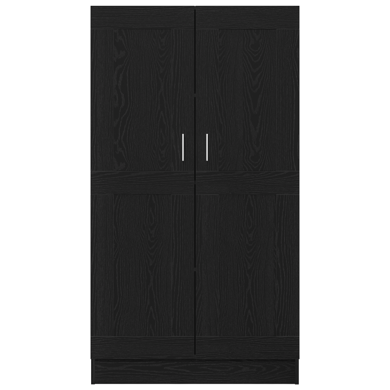 Bücherregale 2er Set Schwarz Eiche 165x30,5x150 cm Holzwerkstoff