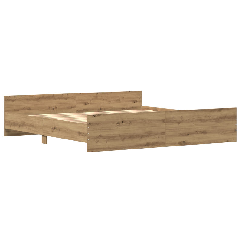Bettgestell Artisan Eiche 200x200 cm Holzwerkstoff