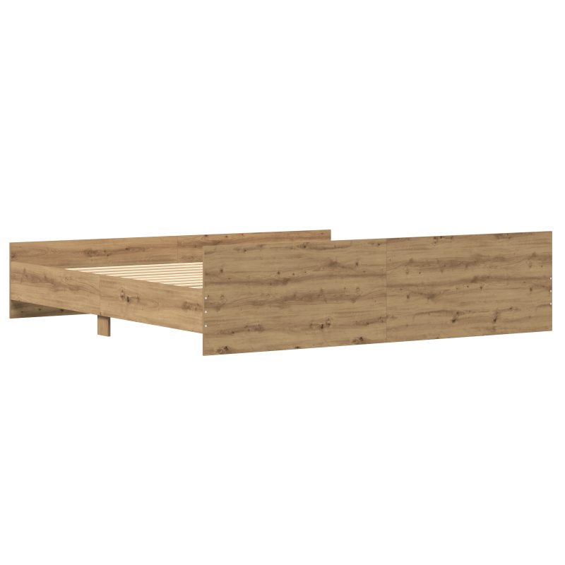 Bettgestell Artisan Eiche 200x200 cm Holzwerkstoff