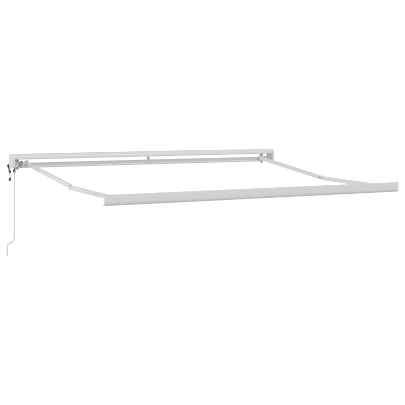 Automatische Einziehbare Markise Orange und Braun 350x250 cm