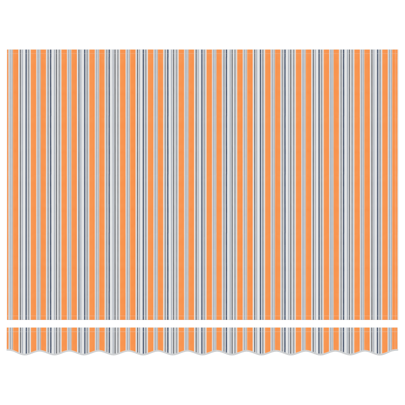 Manuelle einziehbare Markise mit LED in mehreren Farben 350x250 cm