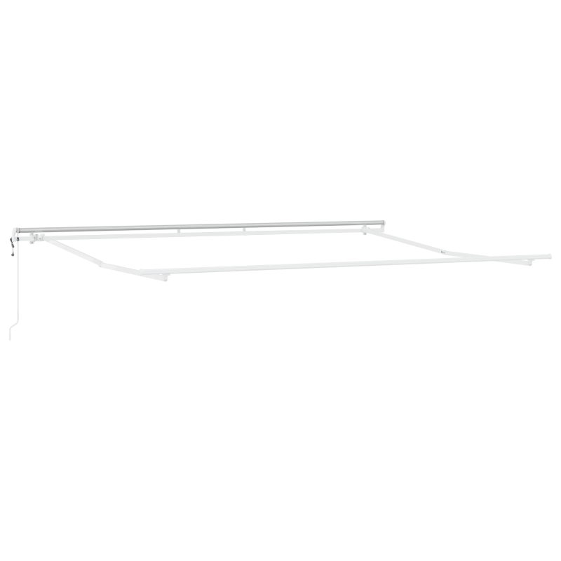 automatische einziehbare Markise Orange und Braun 400x300 cm