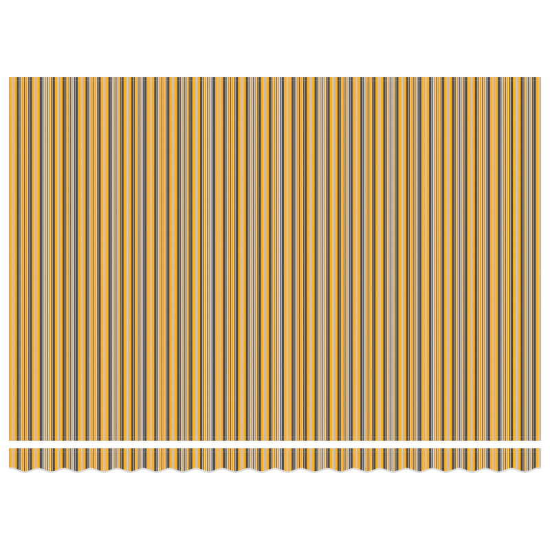 Manuelle einziehbare Markise mit buntem Streifen 450x300 cm