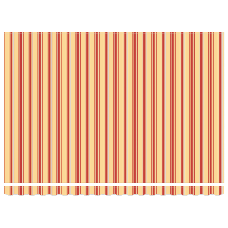 Manuelle einziehbare Markise mit LED in Gelb und Orange 450x350 cm