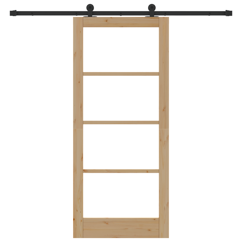 Schiebetür mit Beschlagset ORKDALMassivholz & Glas