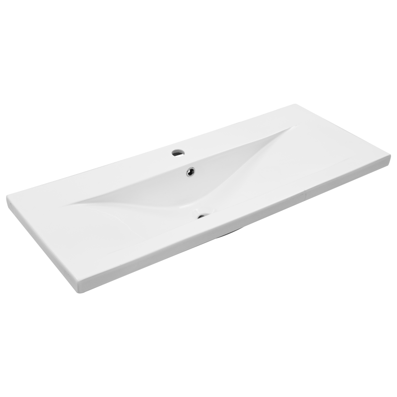 Waschbecken Schrank mit integriertem Waschbecken Schwarze Eiche aus lackiertem Holz