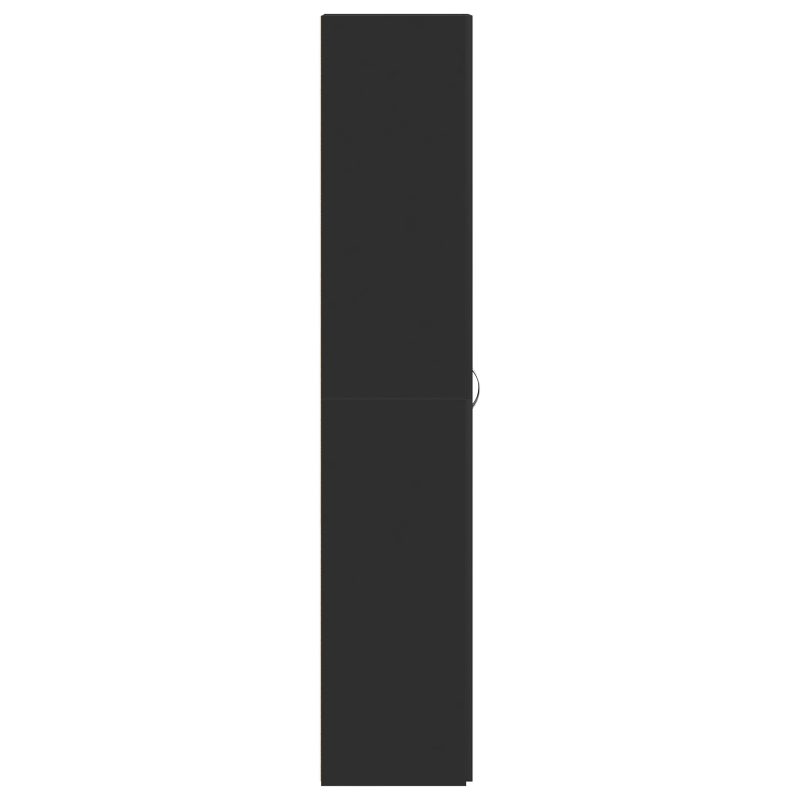 Schuhschrank Schwarz 80x35,5x180 cm Holzwerkstoff