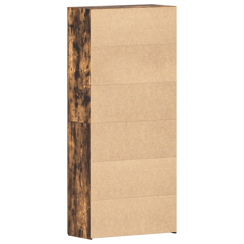 Schuhschrank Raucheiche 80x35,5x180 cm Holzwerkstoff