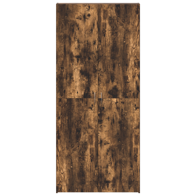 Schuhschrank Raucheiche 80x35,5x180 cm Holzwerkstoff