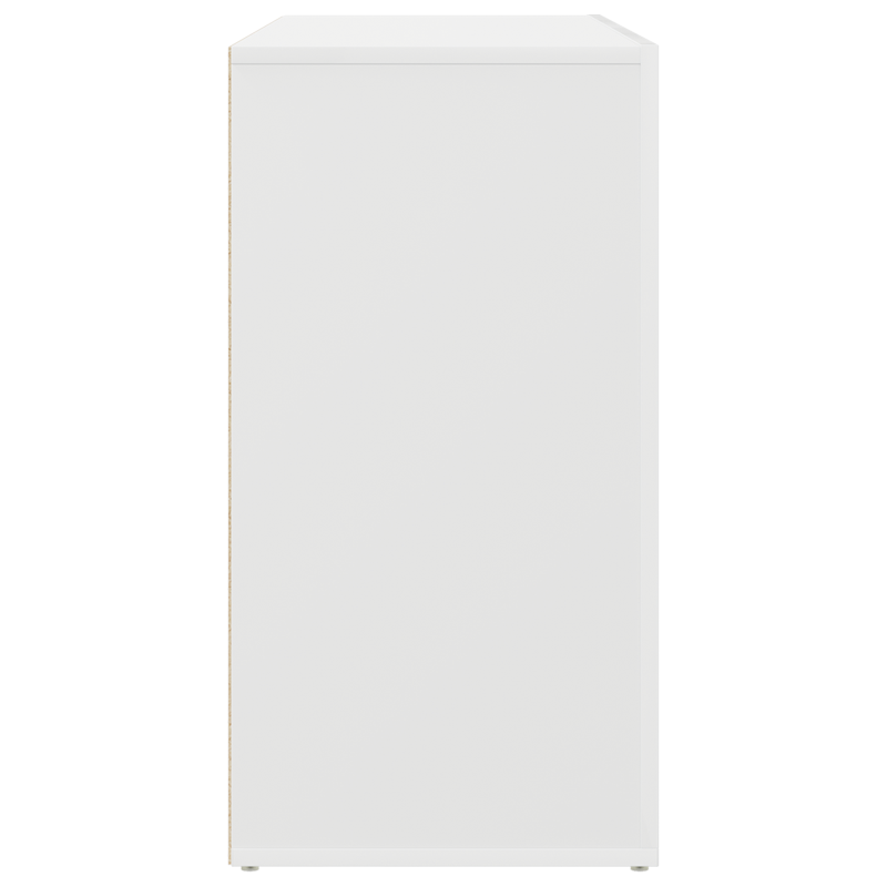 Weißes Sideboard Weiß Holz 120 x 36 x 69 cm Stauraum