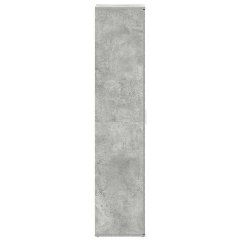 Schuhschrank Beton Grau 80x39x180 cm Spanplatte