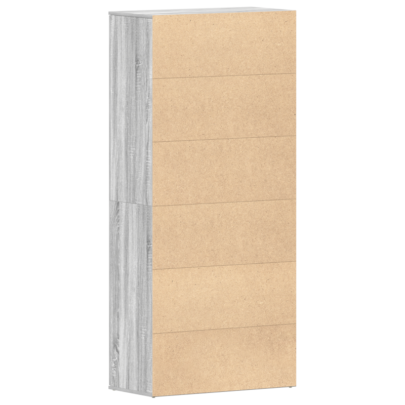 Schuhschrank Grau Sonoma 80x39x180 cm Holzwerkstoff