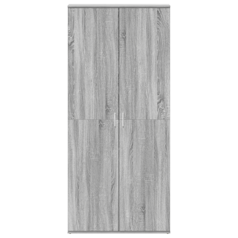 Schuhschrank Grau Sonoma 80x39x180 cm Holzwerkstoff