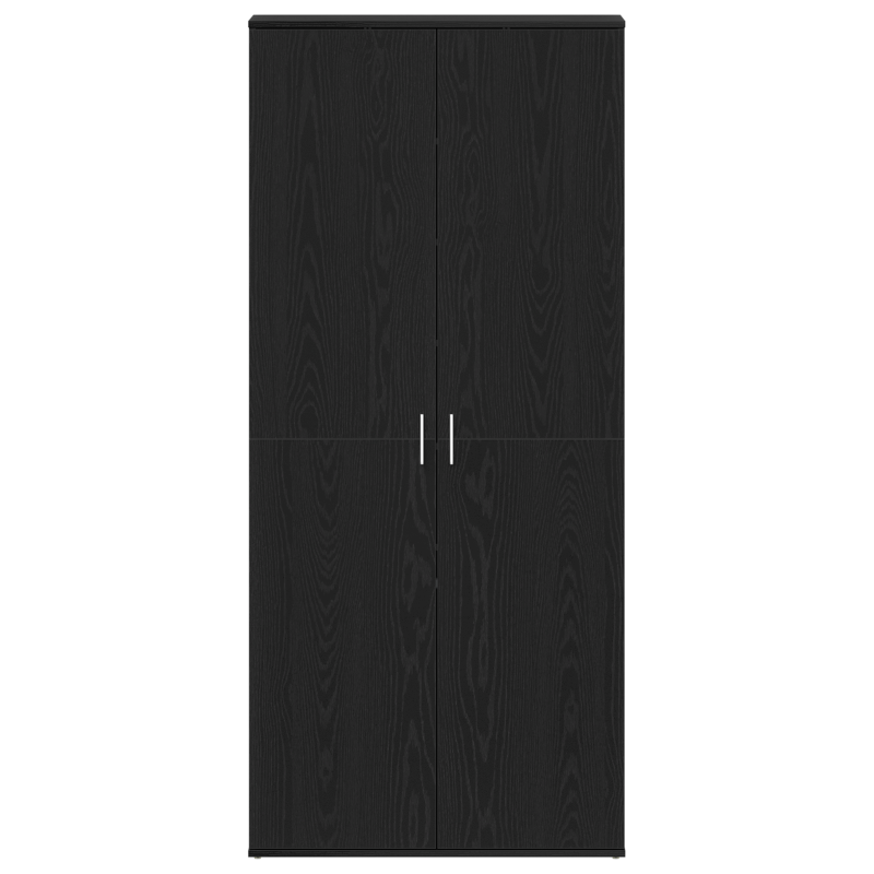 Schuhschrank Schwarze Eiche 80x39x180 cm Holzwerkstoff
