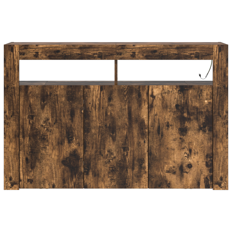 Sideboard Rauchige Eiche Engineered Wood 116 x 30 x 75 cm