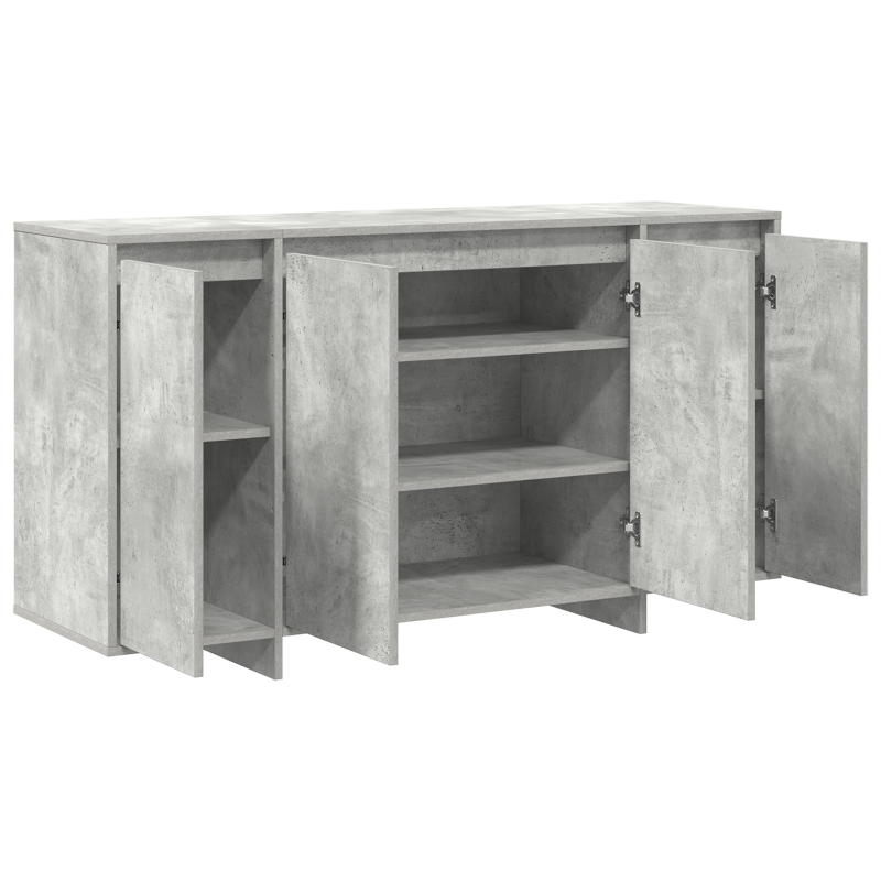 Beton Grau Sideboard Beton grau Holzwerkstoff 135 x 41 x 75 cm