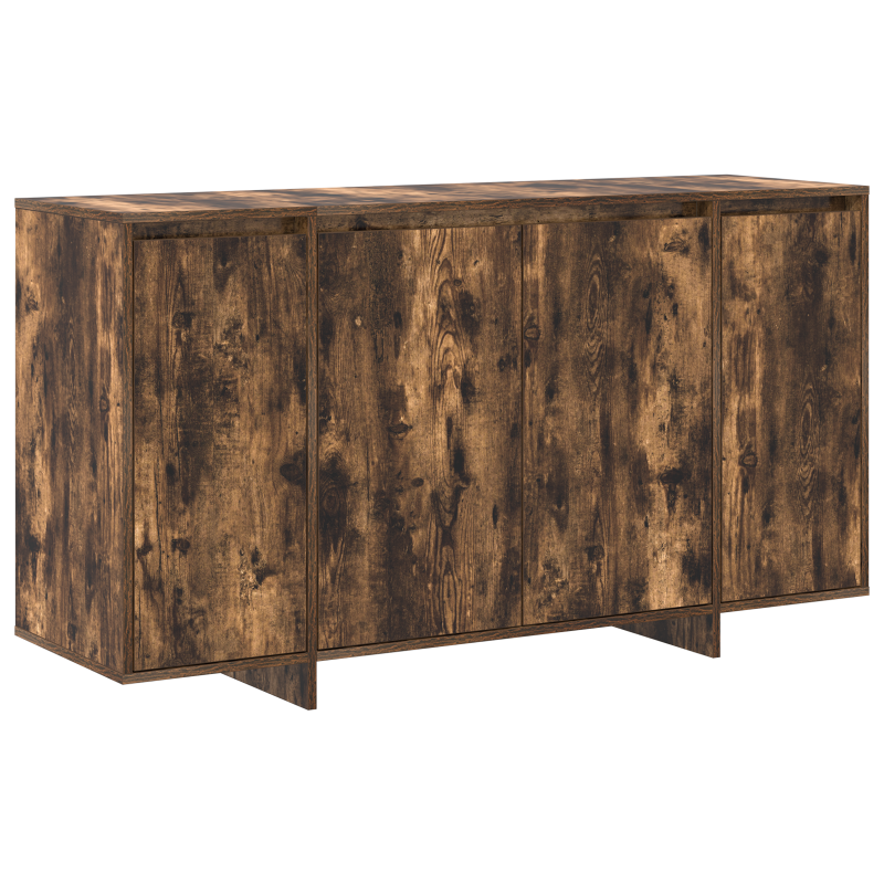 Geräumiges Eichen-Sideboard Geräucherte Eiche Holz 135 x 41 x 75 cm