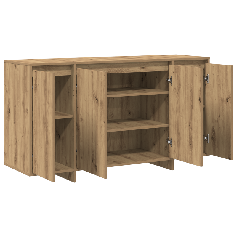 Eichen Sideboard Artisan Eiche Holzwerkstoff 135 x 41 x 75 cm